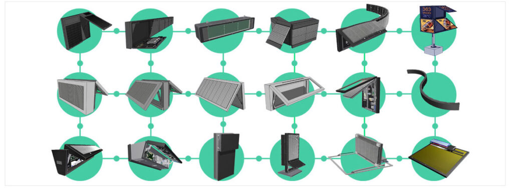 led display, display, structure, screen